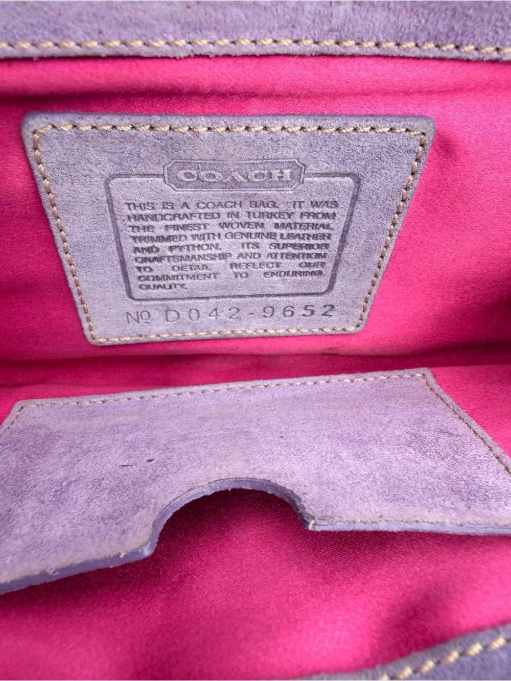Coach vintage 2004